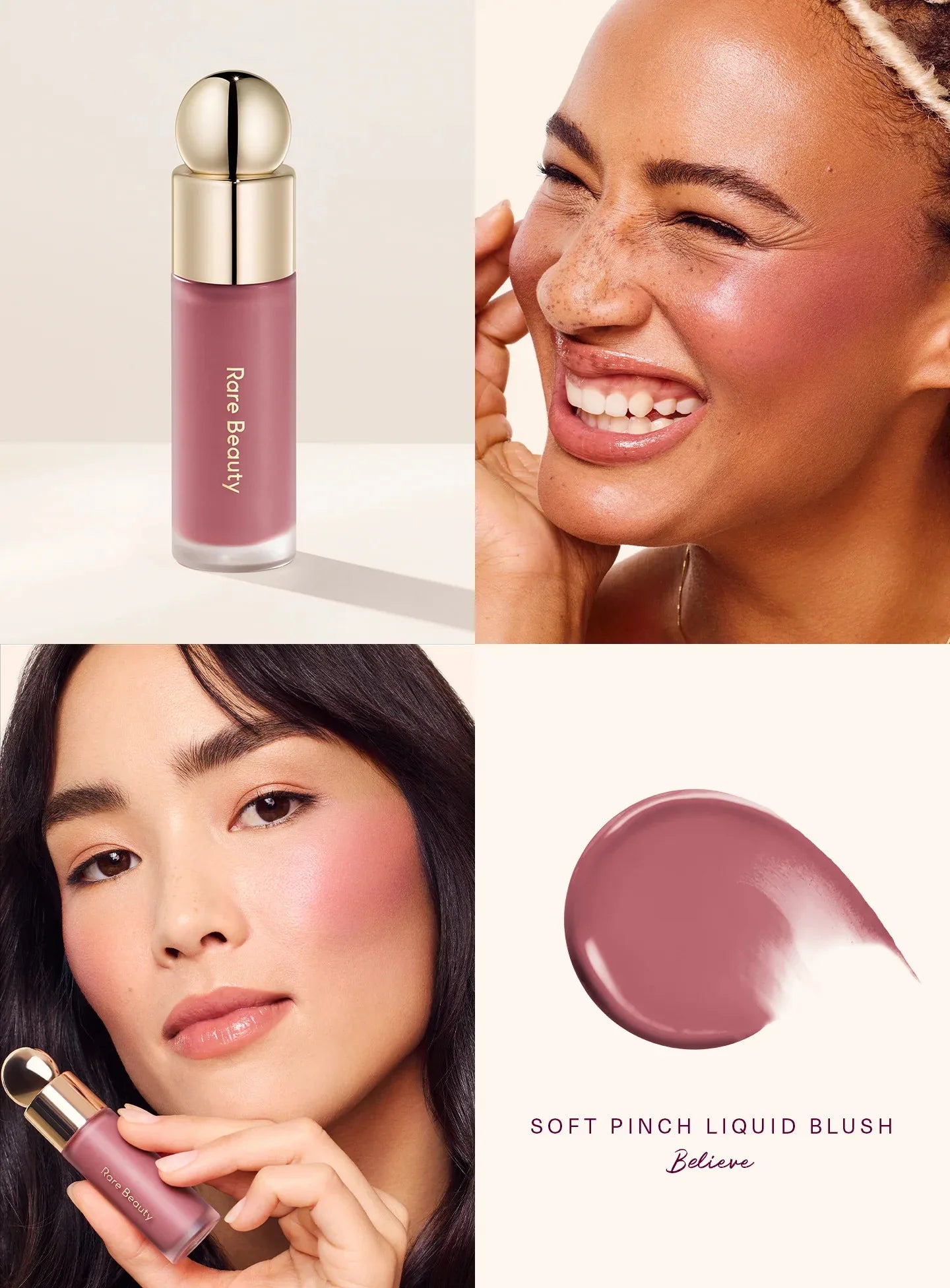 Rare Beauty Fard à joues Rouge à lèvre liquide Soft Pinch