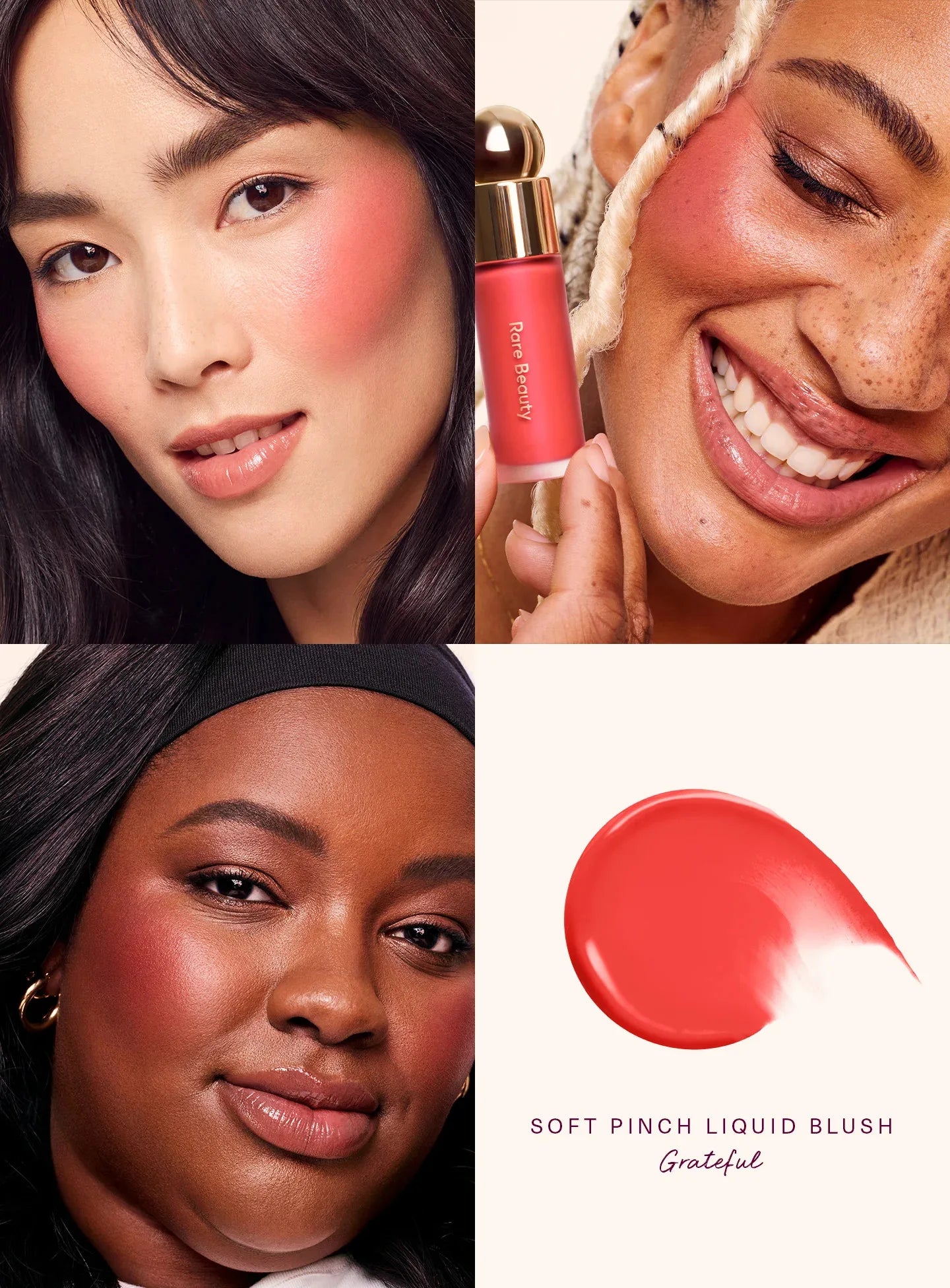 Rare Beauty  Fard à joues Rouge à lèvre liquide Soft Pinch