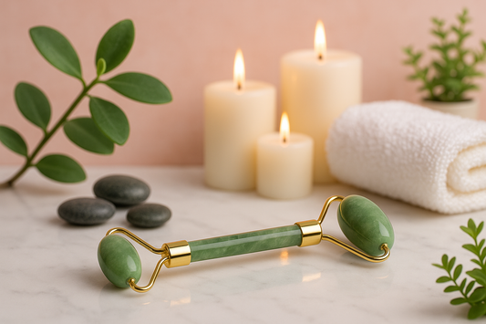 Rouleau de Jade dans environnement spa